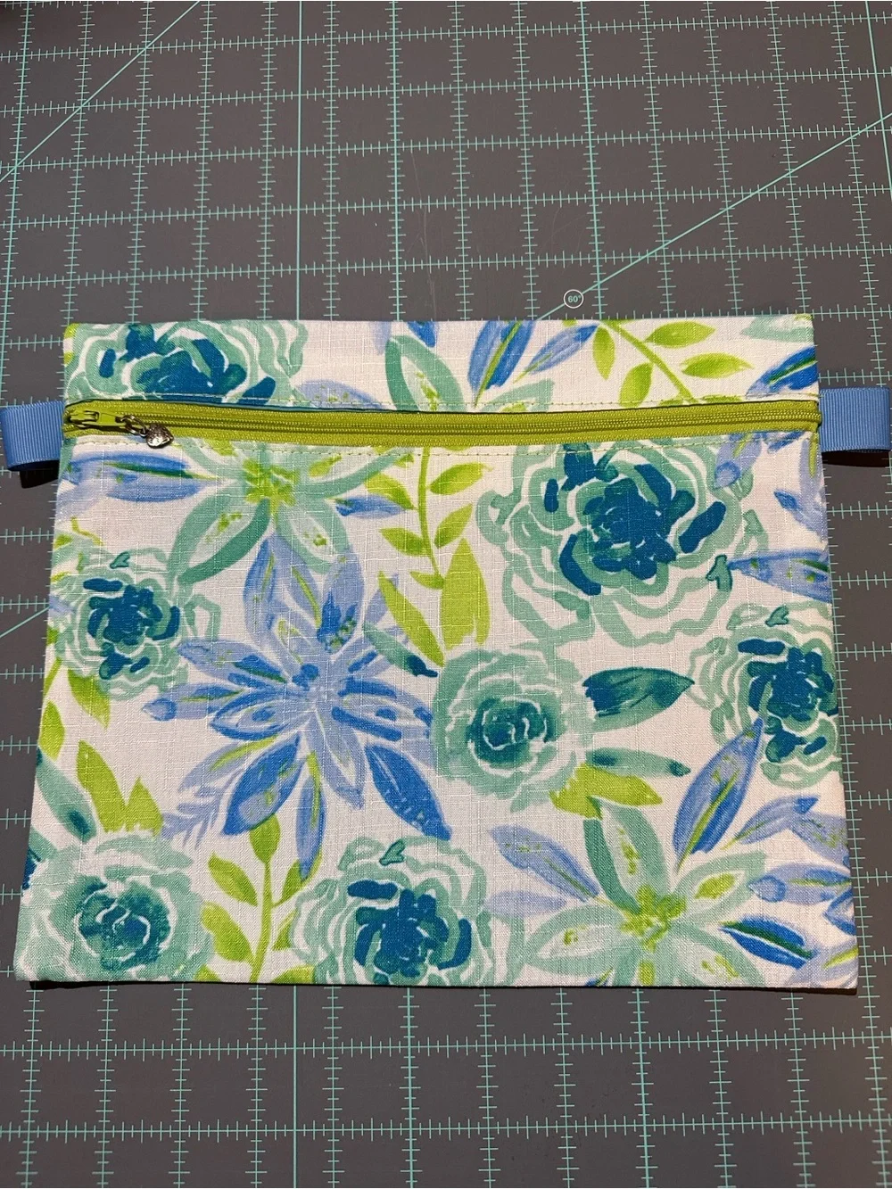 Bright Floral Zip Pouches - Colorful Floral Print